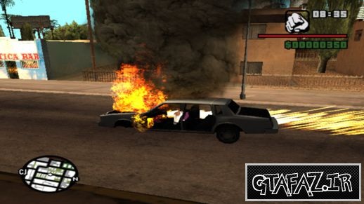 دانلود مود رانندگی با ماشین های منفجر شده برای (GTA 5 (San Andreas